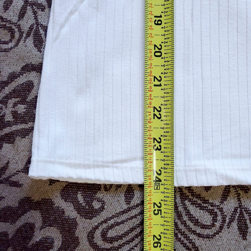 White Ribbed Shirt - Picture 7 of 8